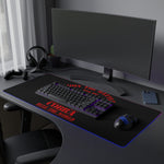 Cobra G.I. Joe LED Gaming Mouse Pad  RGB 80s Action Desk Mat  Retro Military Gaming Gear  RetroPunkDesign - Retro Punk Design 