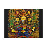 Chrono Trigger Magus Battle Stained Glass Canvas Art Print | RPG Wall Decor | 100% Cotton Canvas