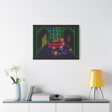 EarthBound MoonSide Café Canvas Art Print  Retro SNES Oil Painting Style Wall Art