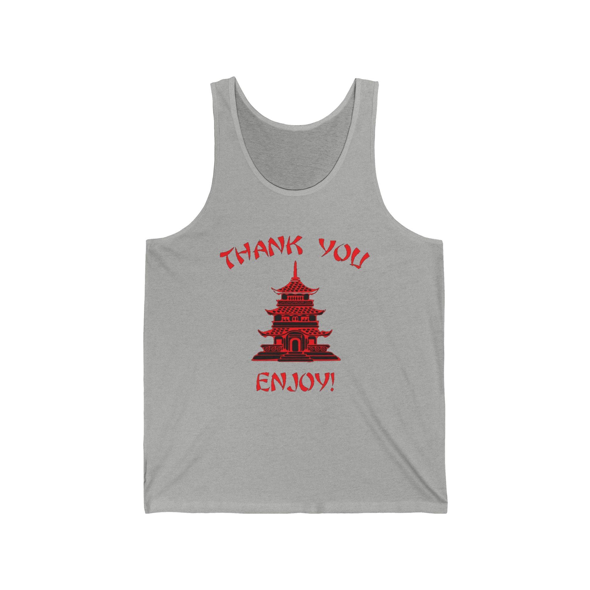 Chinese Take out Food Thank You Tank Top - Retro Punk Design 