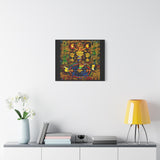 Chrono Trigger Magus Battle Stained Glass Canvas Art Print | RPG Wall Decor | 100% Cotton Canvas