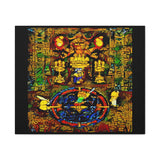 Chrono Trigger Magus Battle Stained Glass Canvas Art Print | RPG Wall Decor | 100% Cotton Canvas