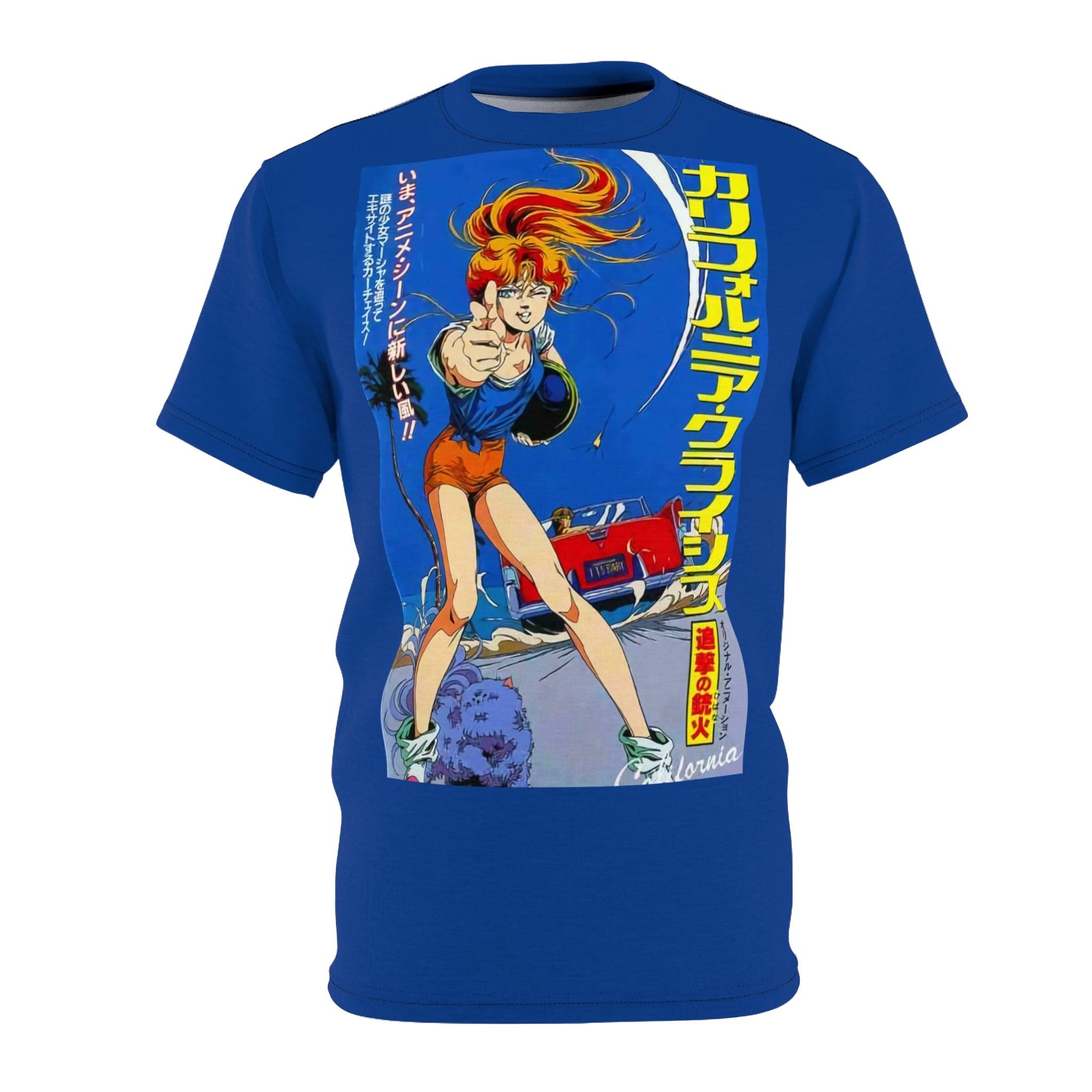 California Crisis Graphic Tee - Retro Punk Design 