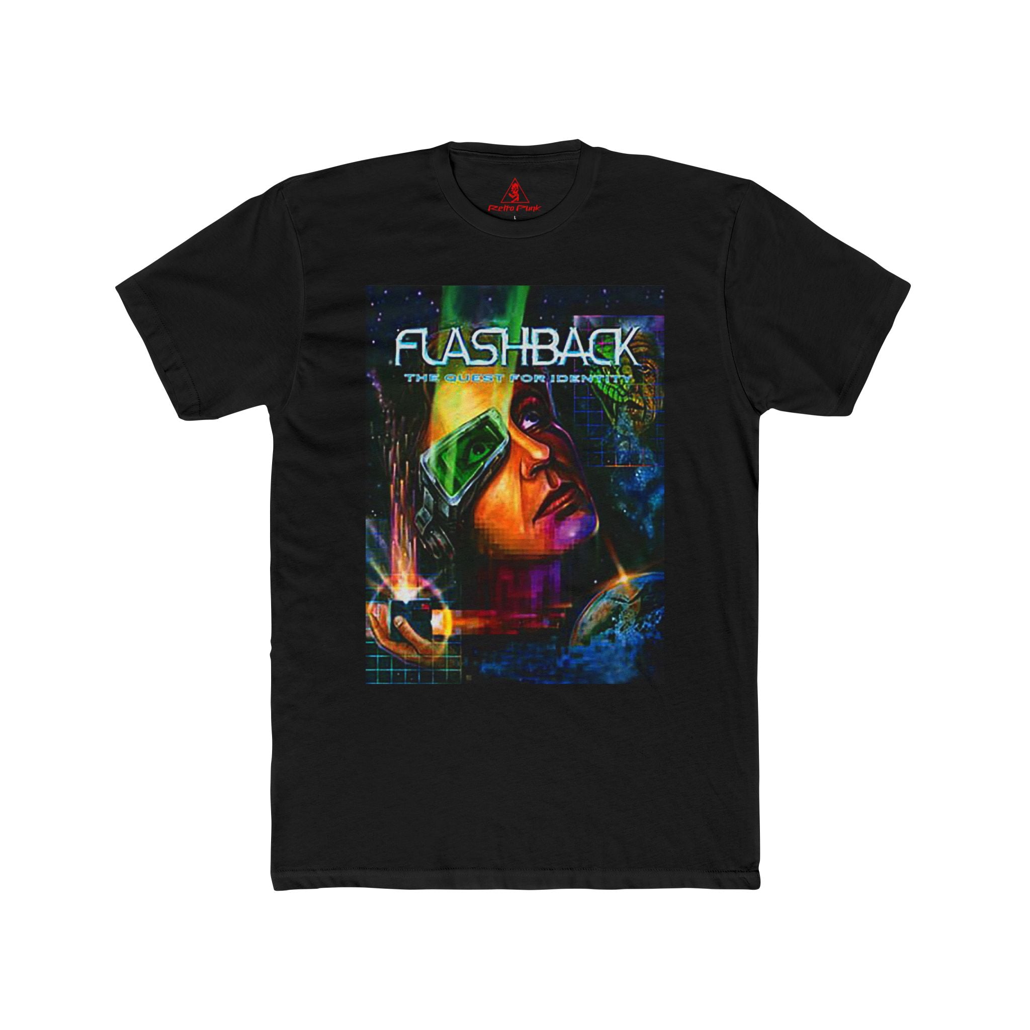 Flashback The Quest for Identity 1992 Graphic T-Shirt  Retro Sci-Fi Video Game Tee  RetroPunkDesign