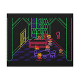 EarthBound MoonSide Café Canvas Art Print  Retro SNES Oil Painting Style Wall Art