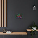 EarthBound MoonSide Café Canvas Art Print  Retro SNES Oil Painting Style Wall Art