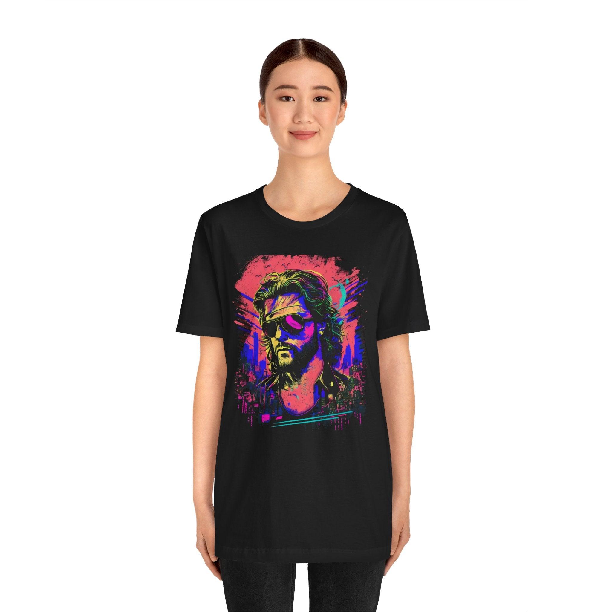 Snake Plissken Retro Graphic Tee Shirt - Retro Punk Design 