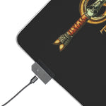 Conan The Barbarian Arnold Schwarzenegger LED Gaming Mouse Mat  RGB Fantasy Desk Pad  RetroPunkDesign - Retro Punk Design 