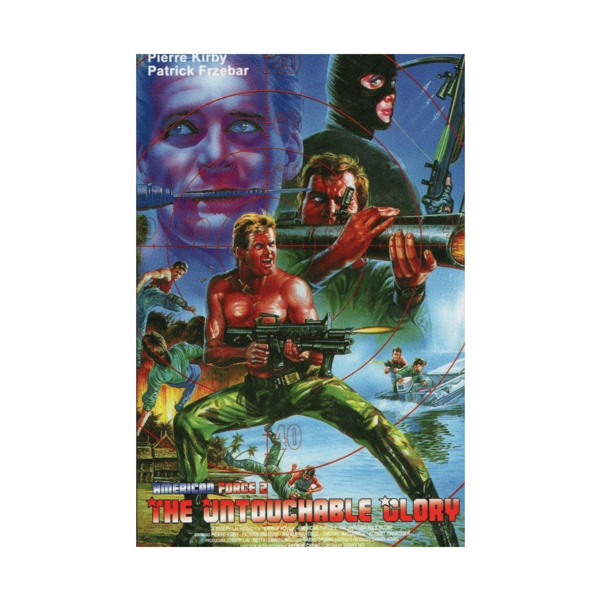 Pierre Kirby American Force 2 The Untouchable Glory Movie Poster Print Wall Art - Retro Punk Design 