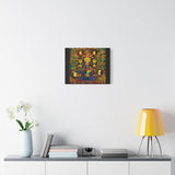 Chrono Trigger Magus Battle Stained Glass Canvas Art Print | RPG Wall Decor | 100% Cotton Canvas