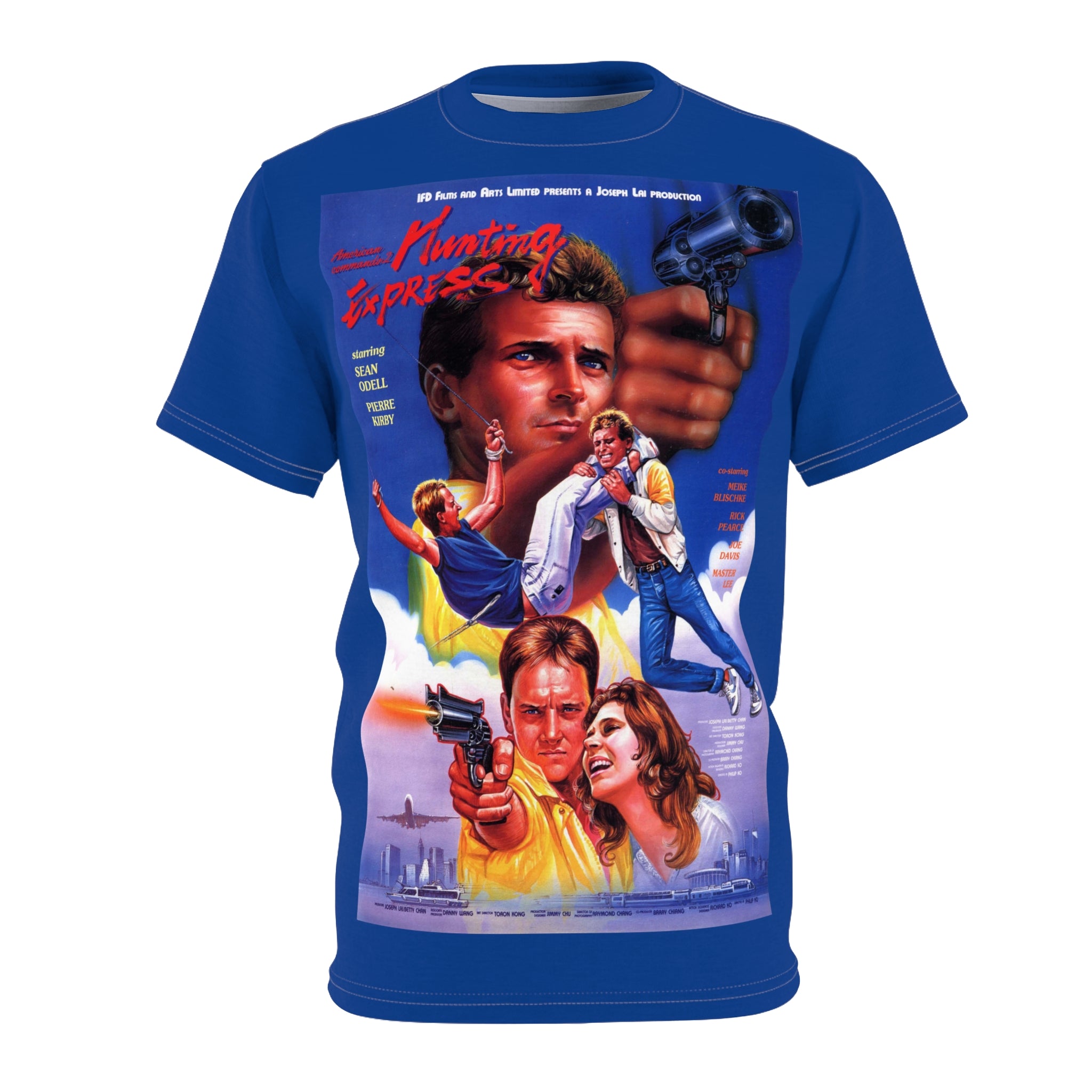 Pierre Kirby American Commando 2 Graphic T-Shirt  80s Action Movie Tee  Polyester Shirt  RetroPunkDesign