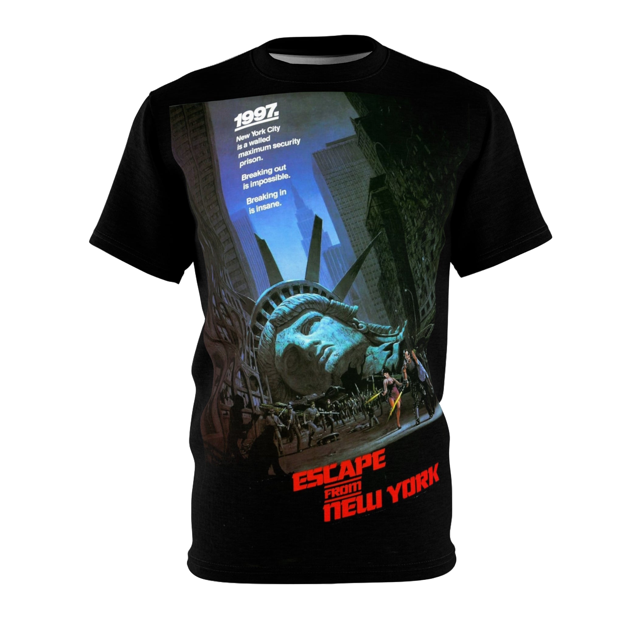 Escape From New York Graphic T-Shirt 80s Action Movie Tee  RetroPunkDesign