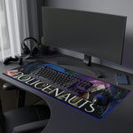Policenauts LED Gaming Mouse Mat  RGB Desk Mat  Retro Cyberpunk Game Accessory  RetroPunkDesign - Retro Punk Design 