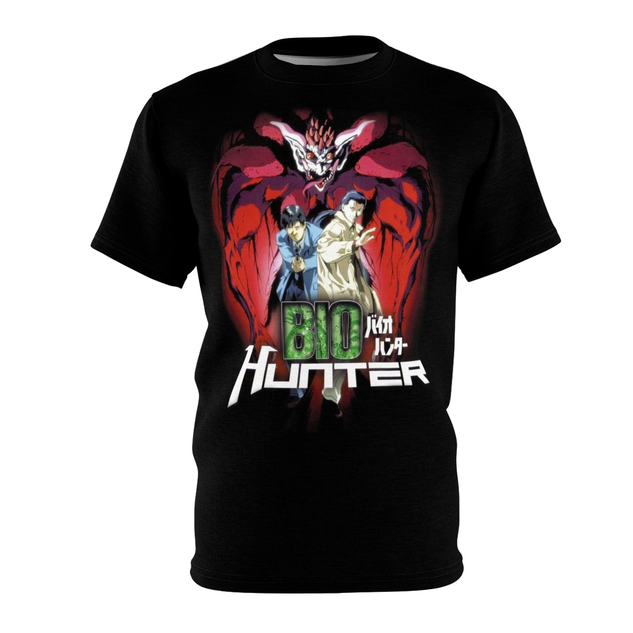 Bio Hunter Anime Retro Graphic Tee Graphic T-Shirt - Retro Punk Design 
