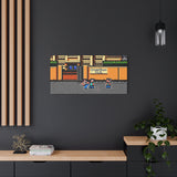 River City Ransom Canvas Art Print | Retro NES Game Wall Decor | 80s Video Game Art