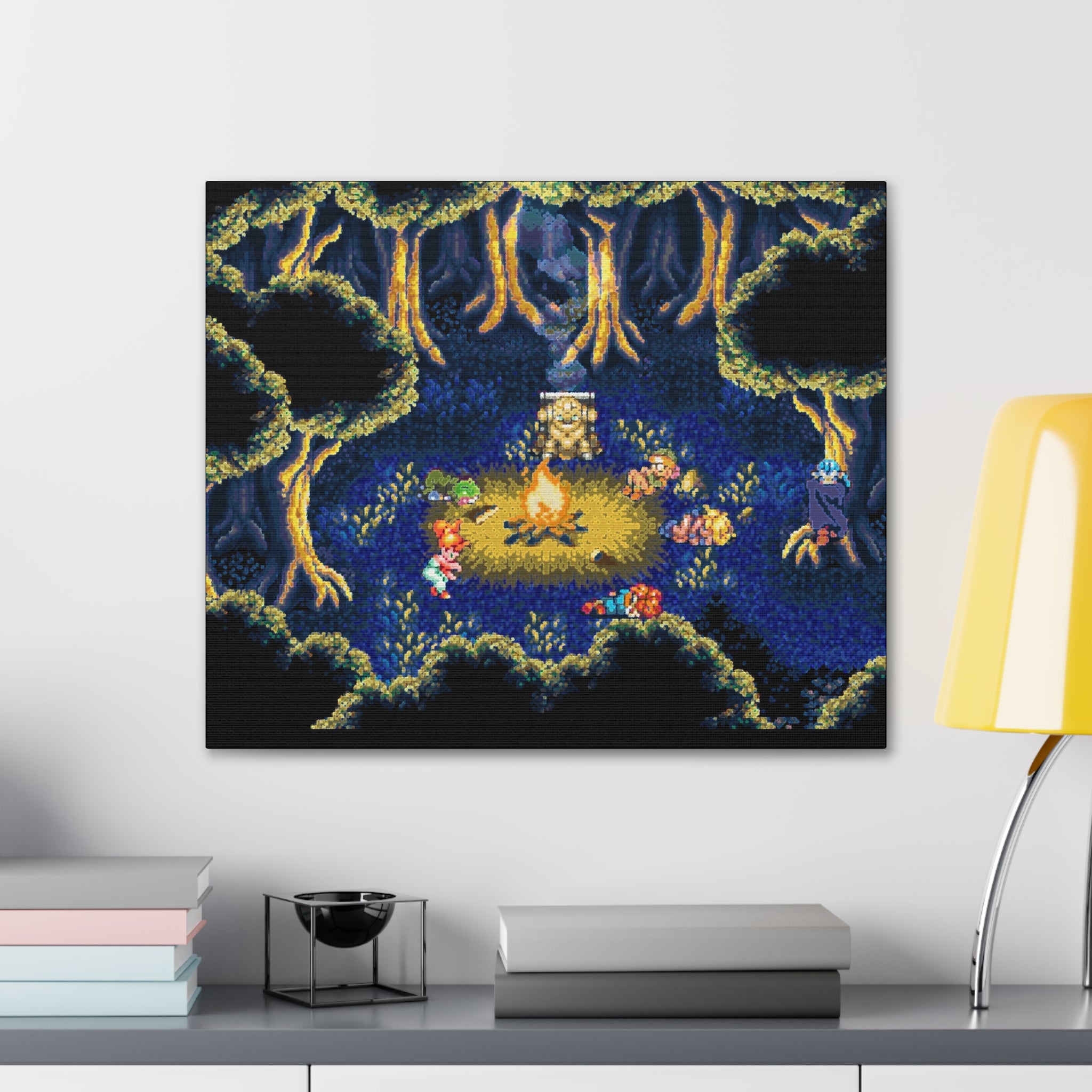 Chrono Trigger Fionas Forest  Canvas Art Print - Retro Punk Design 