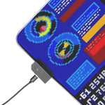 Snatcher Cyberpunk Retro LED Gaming Mouse Pad | Hideo Kojima PC Adventure RGB Desk Mat | RetroPunkDesign - Retro Punk Design 
