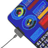 Snatcher Cyberpunk Retro LED Gaming Mouse Pad | Hideo Kojima PC Adventure RGB Desk Mat | RetroPunkDesign - Retro Punk Design 