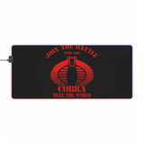 Cobra G.I. Joe LED Gaming Mouse Pad  RGB 80s Action Desk Mat  Retro Military Gaming Gear  RetroPunkDesign - Retro Punk Design 