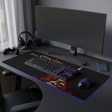 Conan The Barbarian Arnold Schwarzenegger LED Gaming Mouse Mat  RGB Fantasy Desk Pad  RetroPunkDesign - Retro Punk Design 