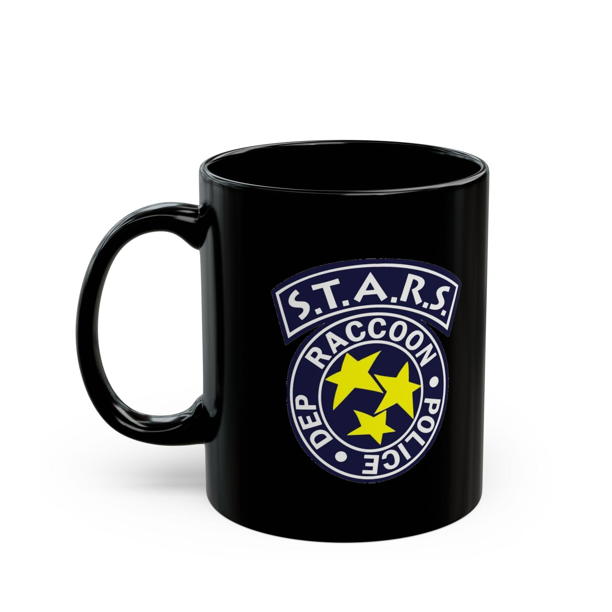 Resident Evil STARS 11oz Black Mug - Retro Punk Design 