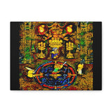 Chrono Trigger Magus Battle Stained Glass Canvas Art Print | RPG Wall Decor | 100% Cotton Canvas
