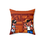River City Ransom Decorative Throw Pillow | Retro NES Beat ’Em Up Home Décor | RetroPunkDesign - Retro Punk Design 