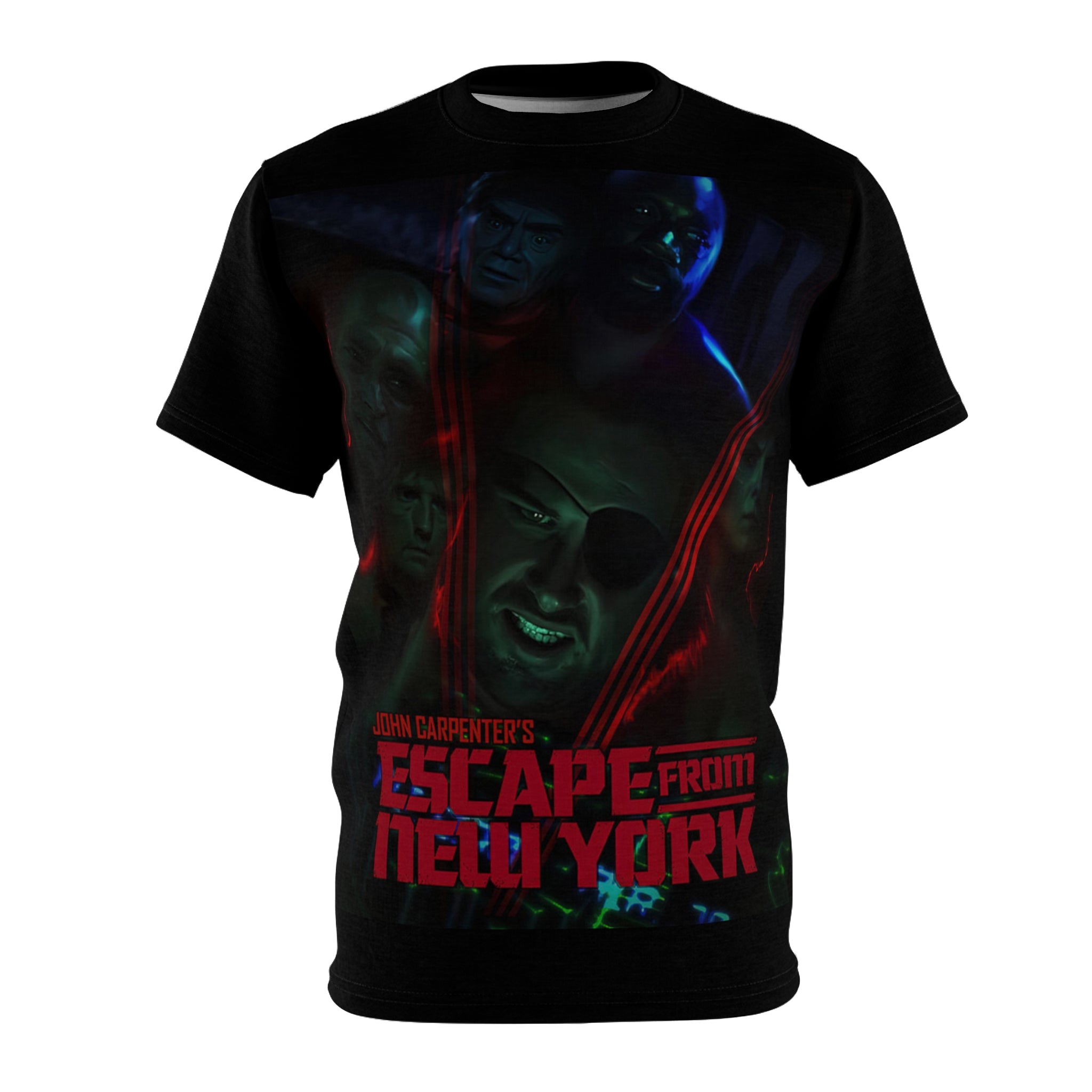 Escape From New York Snake Plissken Graphic T-Shirt  Kurt Russell 1981 Movie Tee  100% Polyester  RetroPunkDesign