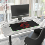 Cobra G.I. Joe LED Gaming Mouse Pad  RGB 80s Action Desk Mat  Retro Military Gaming Gear  RetroPunkDesign - Retro Punk Design 