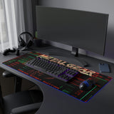 Metal Gear Solid Gaming LED Mouse Pad Metal Gear Solid Gaming LED Mouse Pad RGB Desk Mat  Stealth Game Accessory  RetroPunkDesign - Retro Punk Design 