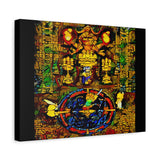 Chrono Trigger Magus Battle Stained Glass Canvas Art Print | RPG Wall Decor | 100% Cotton Canvas