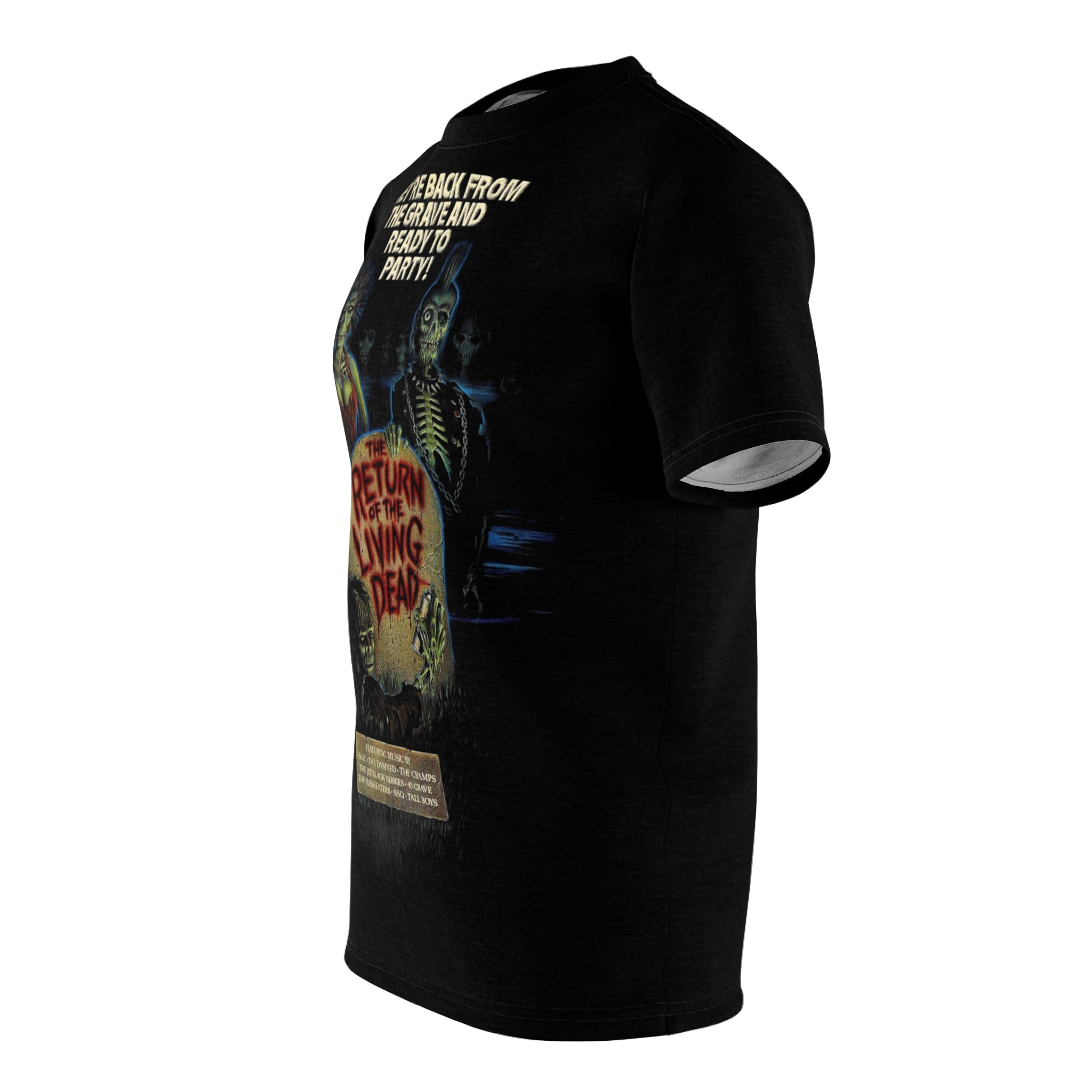 The Return of the Living Dead 1985 Graphic T-Shirt | 80s Zombie Horror Movie Tee | Cult Punk Film Apparel | RetroPunkDesign