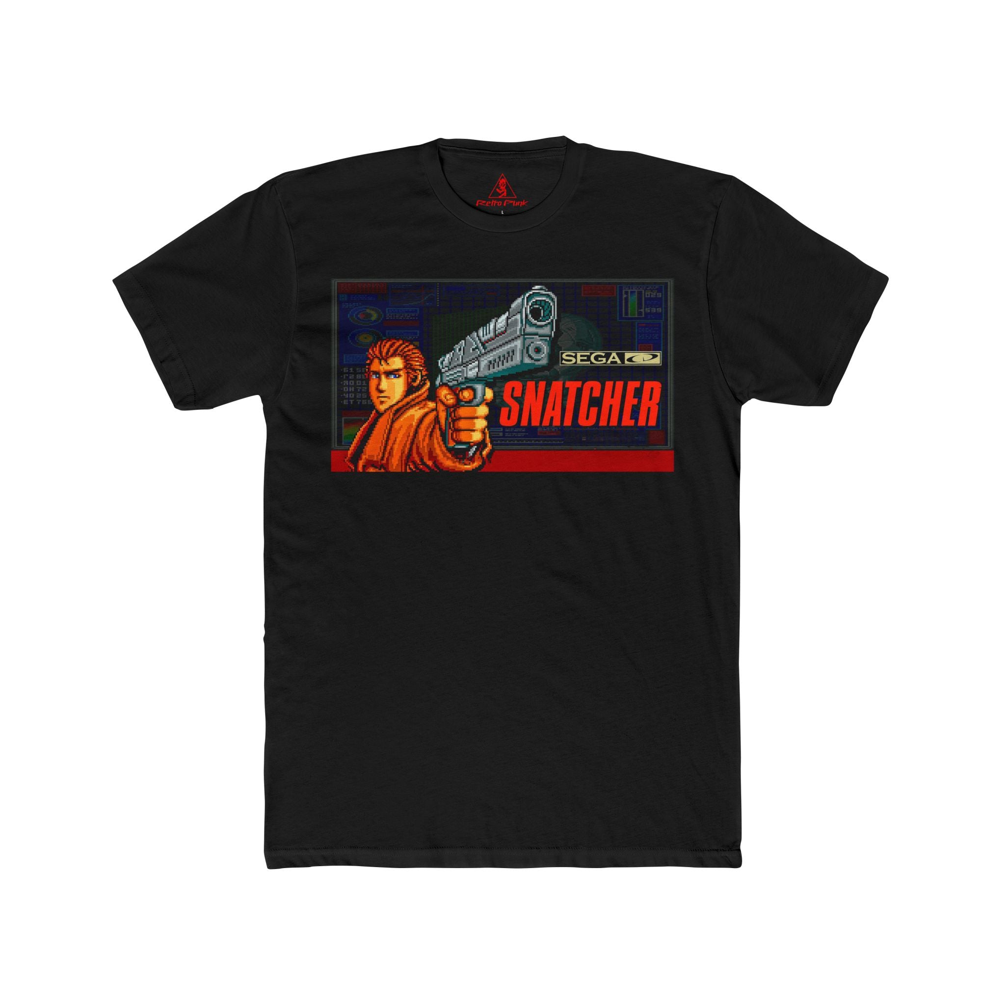 Snatcher 1988 Graphic T-Shirt | Hideo Kojima Retro Cyberpunk Gamer Tee | RetroPunkDesign