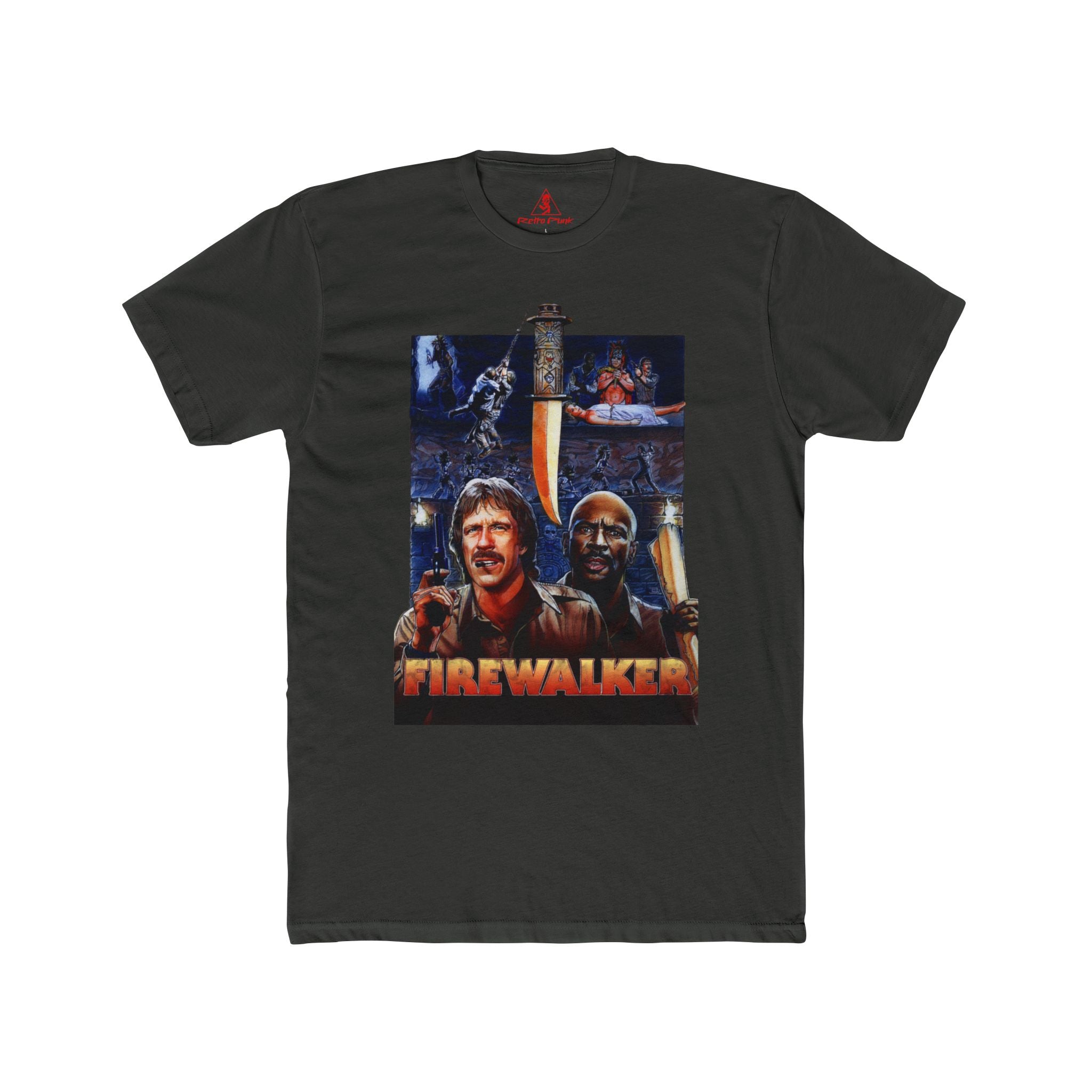 Firewalker 1986 Chuck Norris Graphic T-Shirt  Retro Adventure Movie Tee  80s Action Film Apparel  RetroPunkDesign