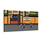 River City Ransom Canvas Art Print | Retro NES Game Wall Decor | 80s Video Game Art