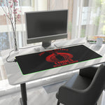 Cobra G.I. Joe LED Gaming Mouse Pad  RGB 80s Action Desk Mat  Retro Military Gaming Gear  RetroPunkDesign - Retro Punk Design 