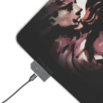 Metal Gear Solid Retro Gaming LED Mouse Mat  RGB Desk Mat  Stealth Game Accessory  RetroPunkDesign - Retro Punk Design 