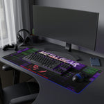 Metal Gear Solid LED Gaming Mouse Pad | Retro Stealth Action RGB Desk Mat | RetroPunkDesign - Retro Punk Design 