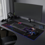 Metal Gear Solid Retro Gaming LED Mouse Pad  RGB Desk Mat  Stealth Game Accessory  RetroPunkDesign - Retro Punk Design 
