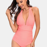 Halter Neck One-Piece Swimwear