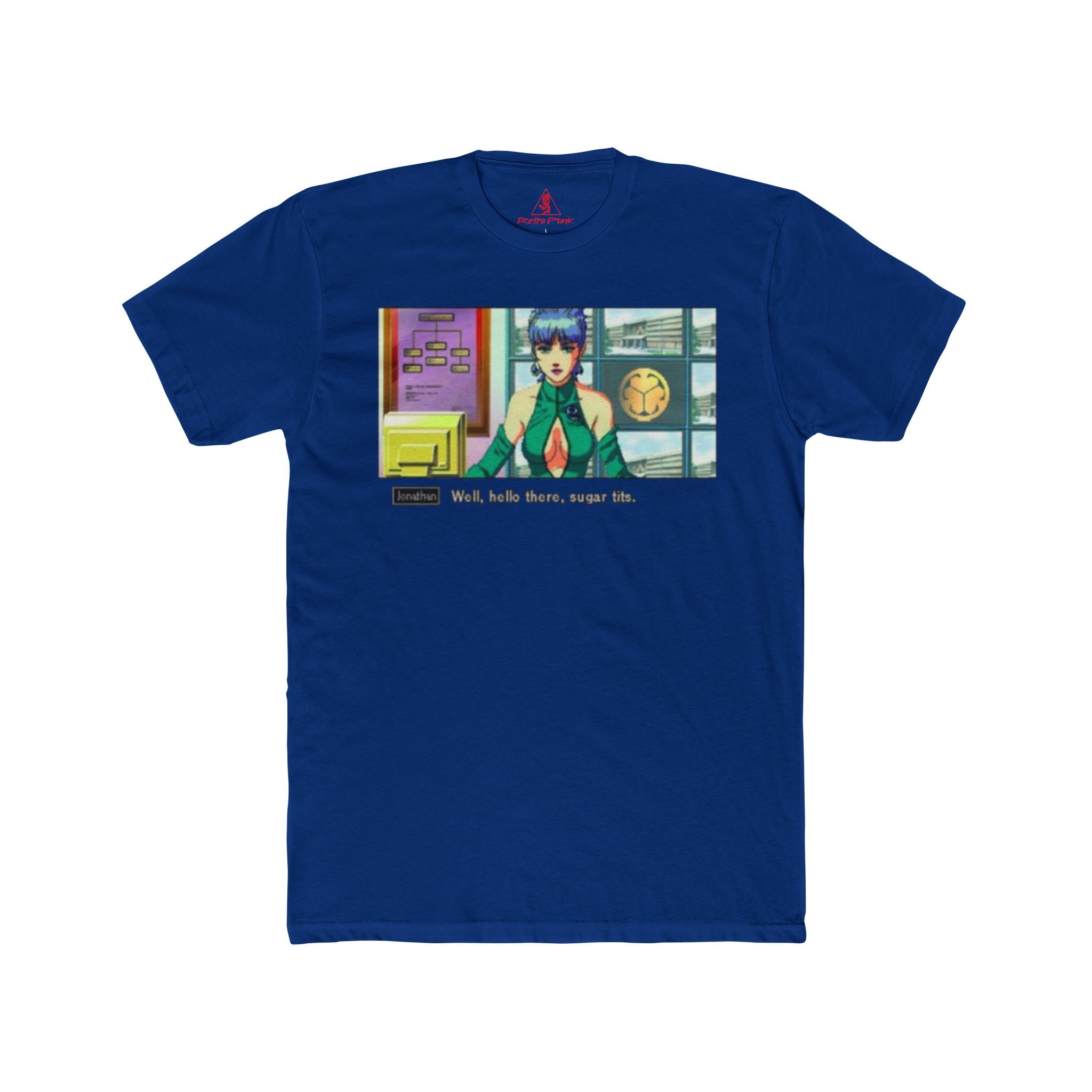 Policenauts “Sugar Tits” Graphic T-Shirt  90s Cyberpunk Game Tee  RetroPunkDesign