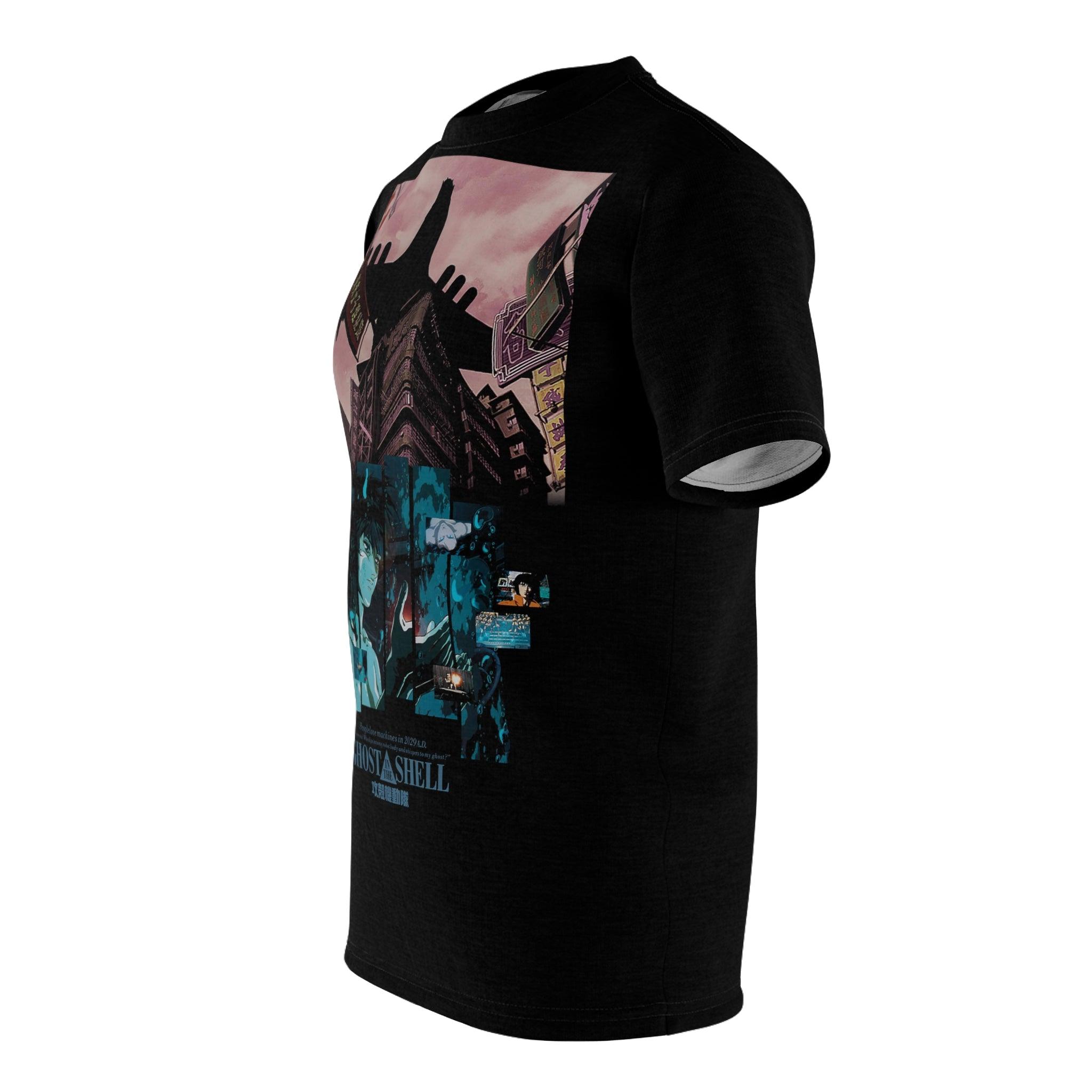 Ghost in the Shell 1995 Anime Graphic Tee - Retro Punk Design 