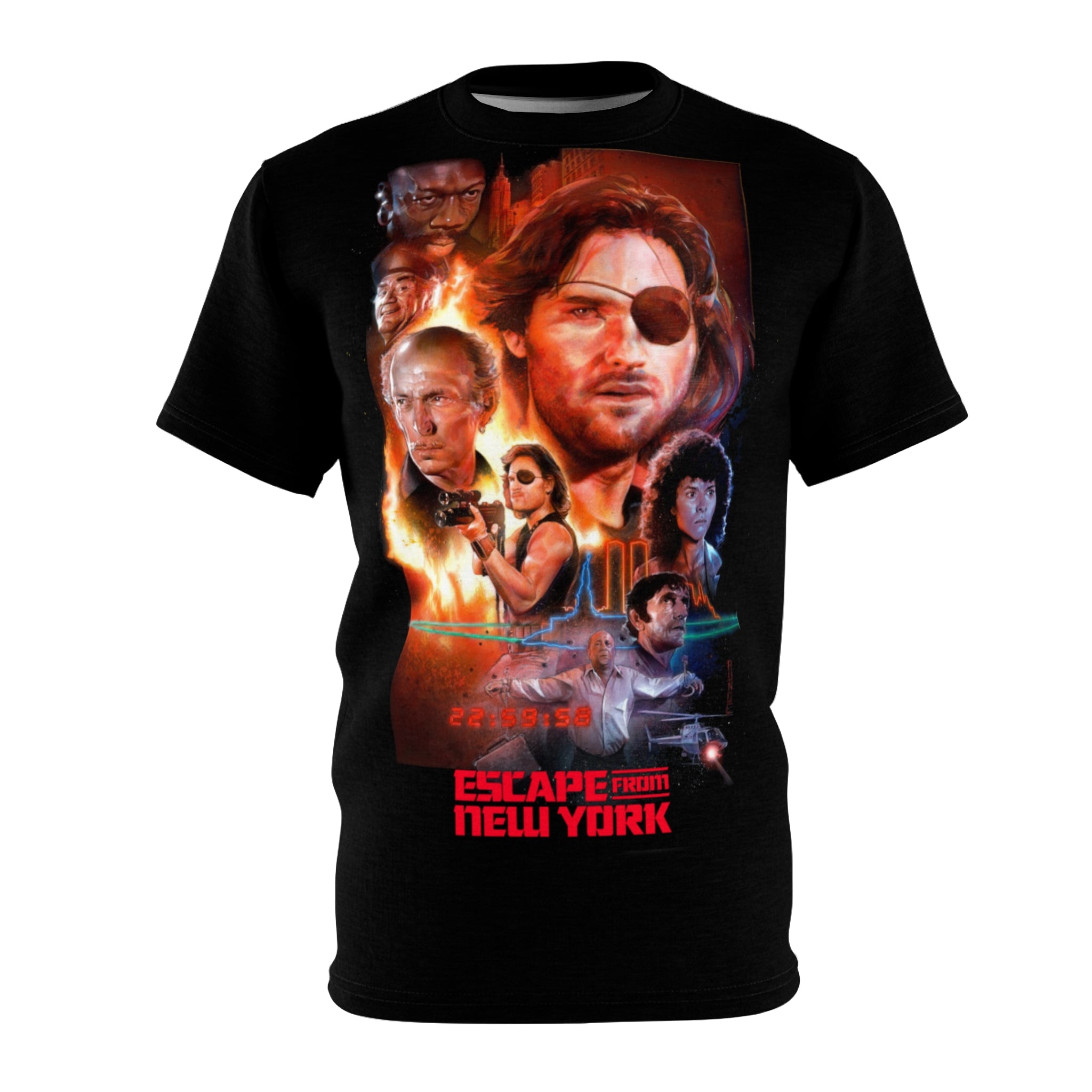 Escape From New York Snake Plissken Graphic T-Shirt  Kurt Russell 1981 Movie Tee  RetroPunkDesign