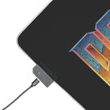 DOOM LED Gaming Mouse Pad | Retro FPS RGB Desk Mat for PC Gamers | RetroPunkDesign