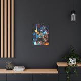 RetroPunkDesign Final Fantasy VII 1997 Canvas Art Print Retro JRPG PlayStation Wall Decor