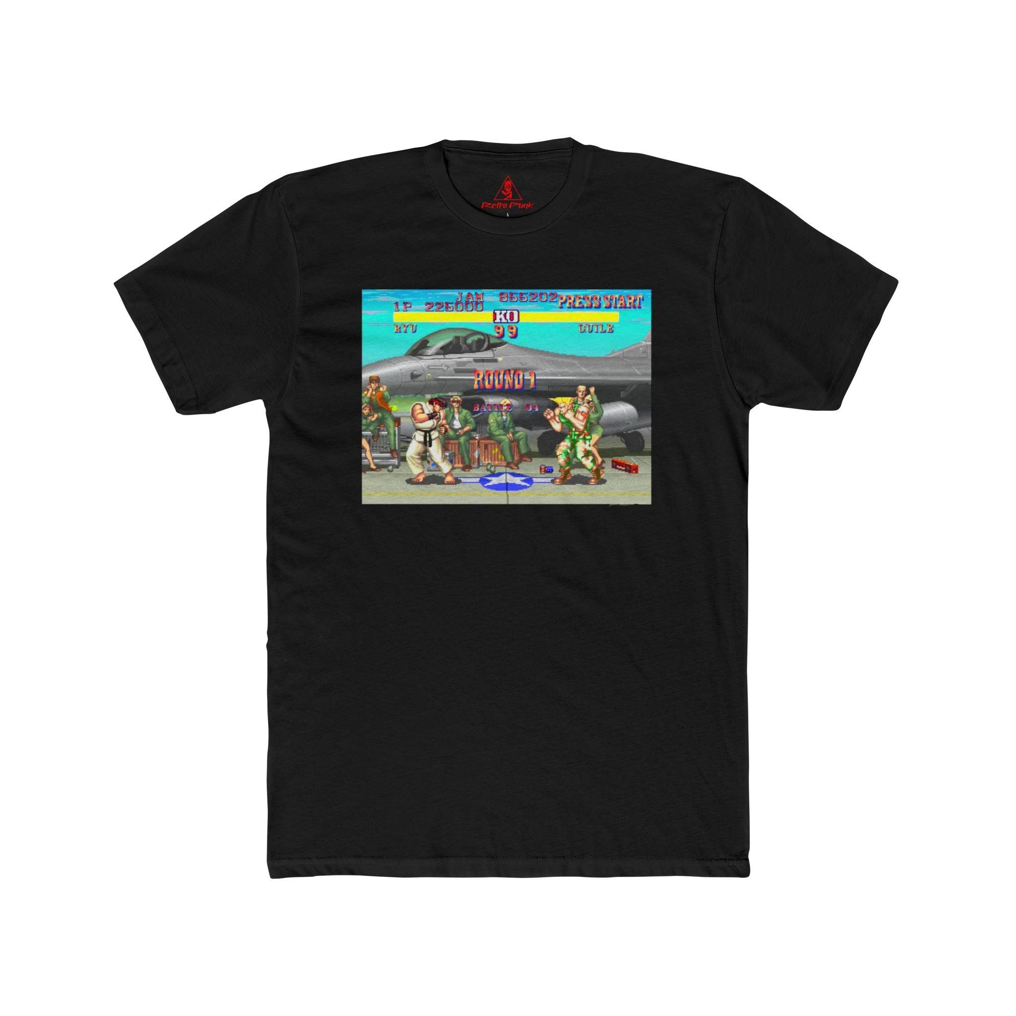 Street Fighter II Graphic Tee - Retro Punk Design 