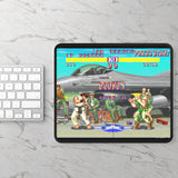 Street Fighter 2 Retro Gaming Mouse Pad | Classic Arcade Fighter Desk Mat | RetroPunkDesign