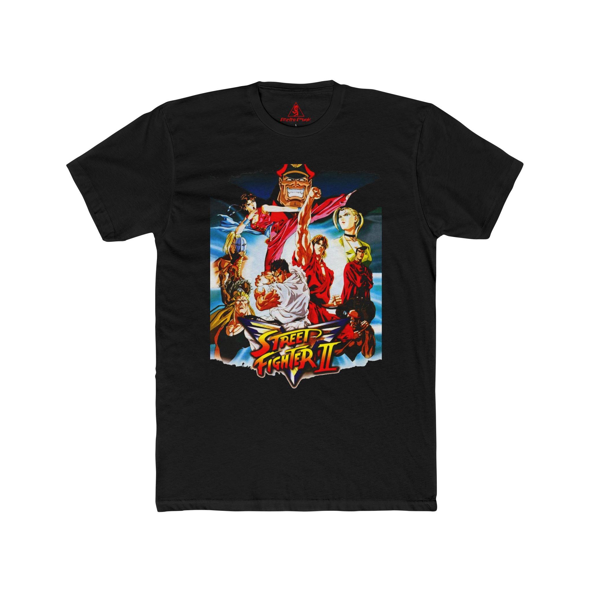 Street Fighter II Graphic T-Shirt | Retro Arcade Fighting Game Tee | RetroPunkDesign - Retro Punk Design 