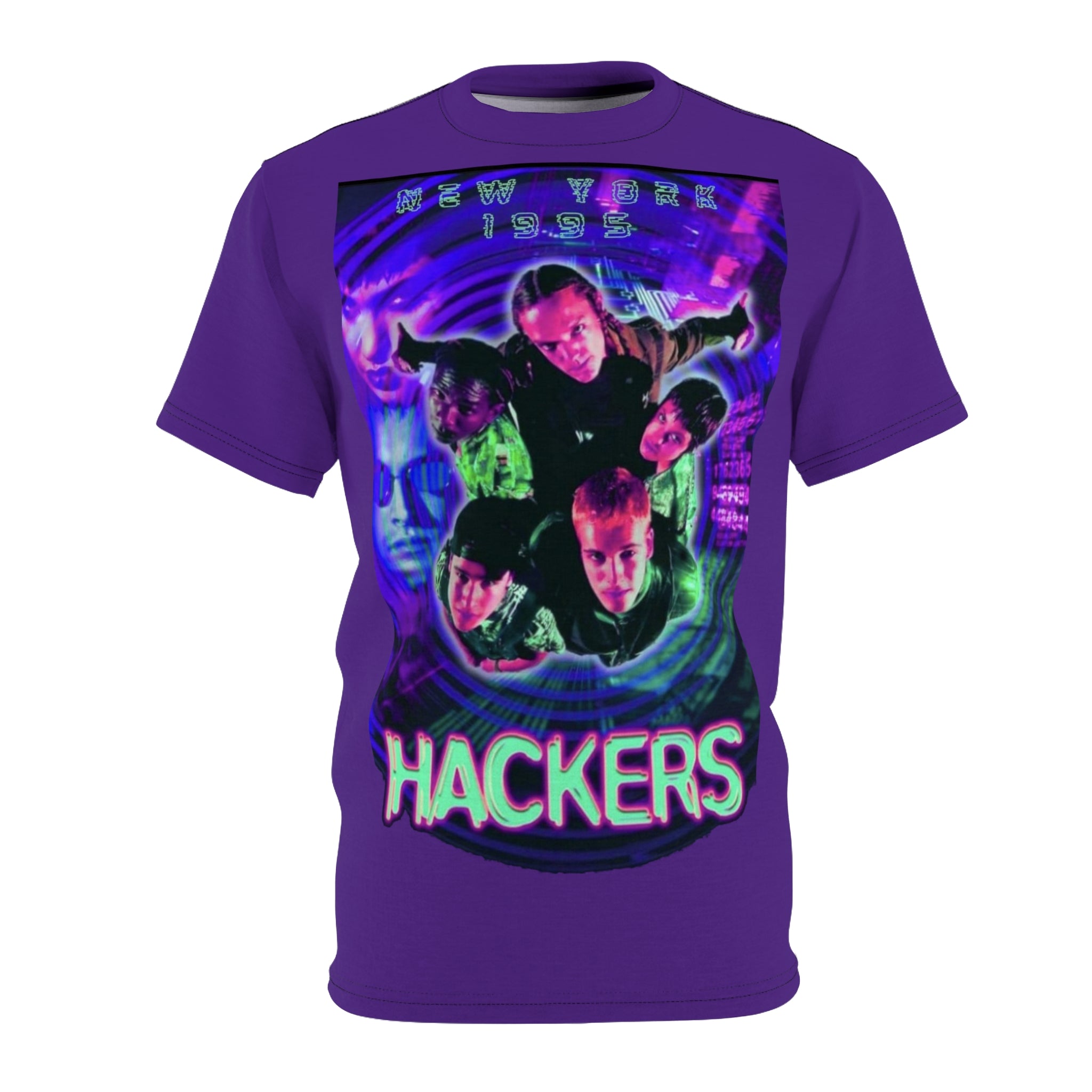 Hackers 1995 Graphic T-Shirt Laser Print Retro Cyberpunk Movie Tee  RetroPunkDesign