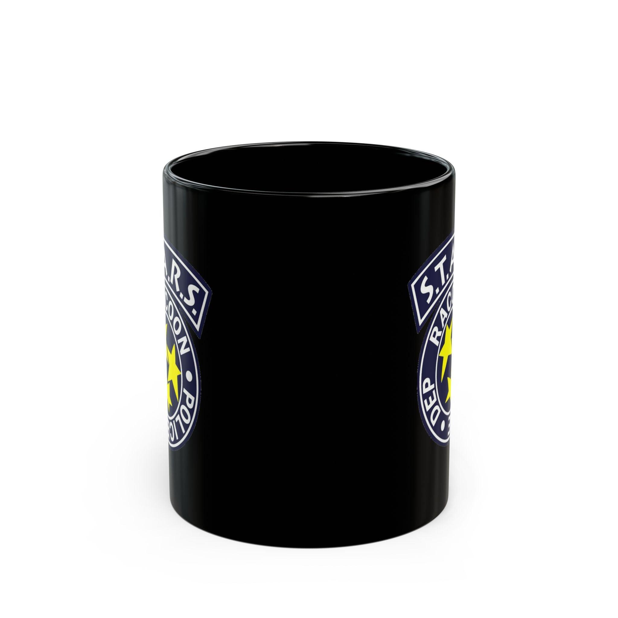Resident Evil STARS 11oz Black Mug - Retro Punk Design 